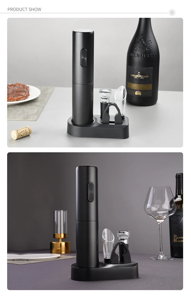 Premium Electric Wine Opener Gift Set