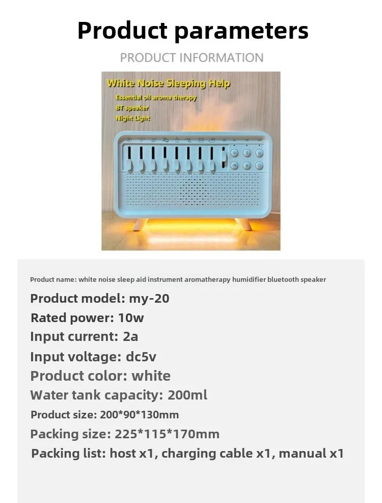 3-Level Dimming , 8 Natural Sounds, for Sleep Therapy