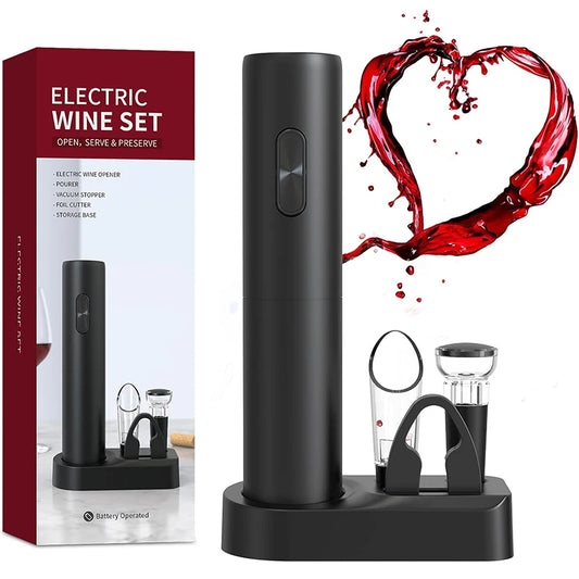 Premium Electric Wine Opener Gift Set