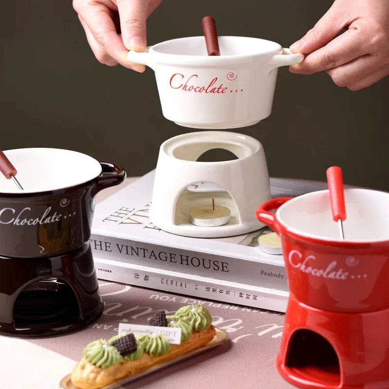 Chocolate Fondue Mug Set 🍫❤️