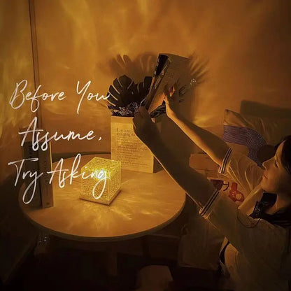 Elysian Crystal Glow Lamp – Luxury Modern Ambient Light for Home & Office