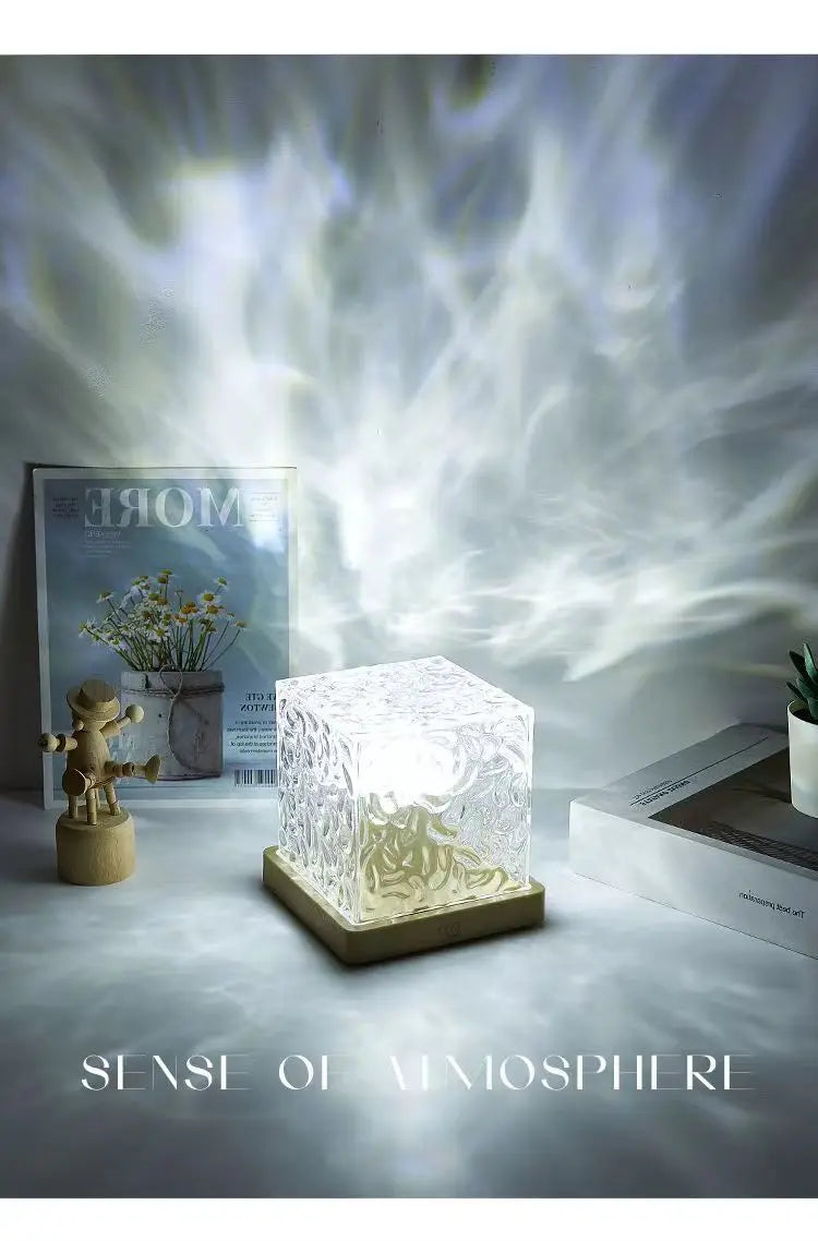 Elysian Crystal Glow Lamp – Luxury Modern Ambient Light for Home & Office