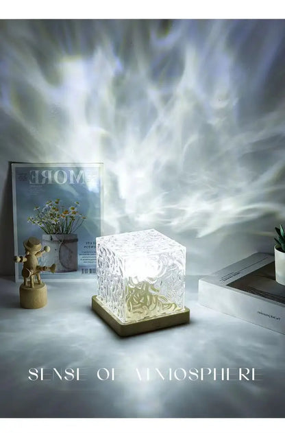 Elysian Crystal Glow Lamp – Luxury Modern Ambient Light for Home & Office