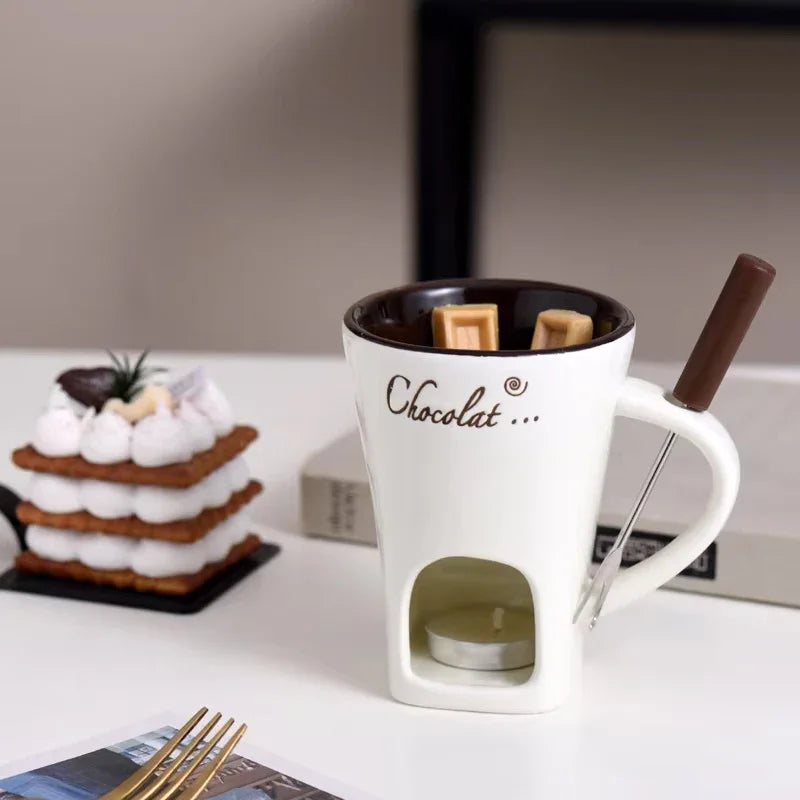 Chocolate Fondue Mug Set 🍫❤️