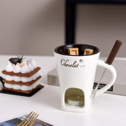 Chocolate Fondue Mug Set 🍫❤️