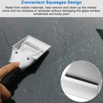 Heated Car Windshield Ice Scraper – Clear Ice in Seconds