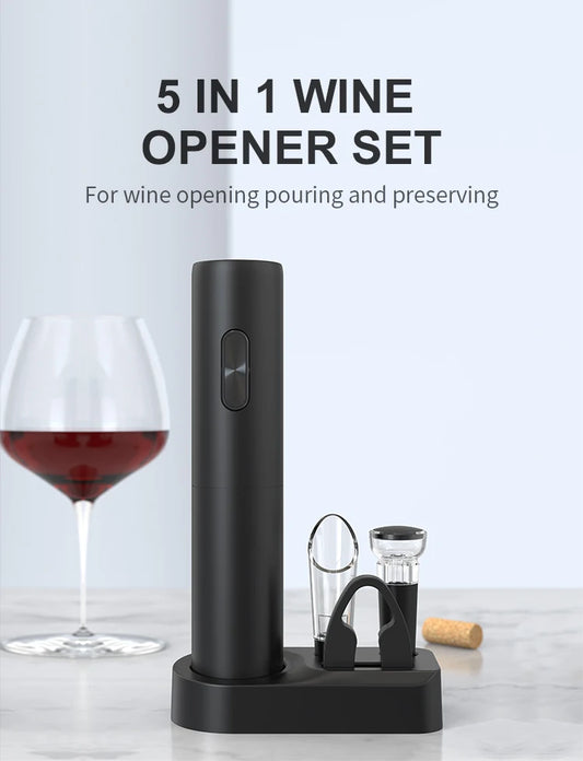 Premium Electric Wine Opener Gift Set