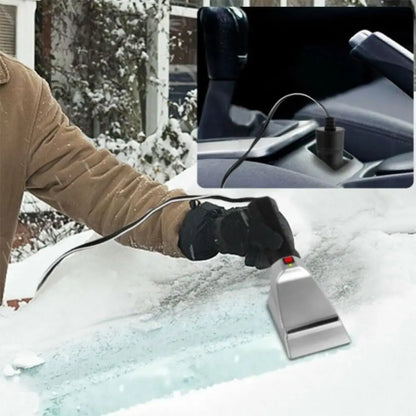 Heated Car Windshield Ice Scraper – Clear Ice in Seconds